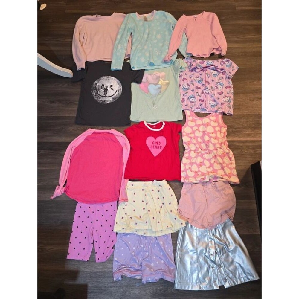 Girls Clothing Lot 14 Pc Size 10/12 M L